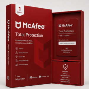McAfee Total Protection – 1 Jahr / 1 Gerät